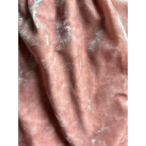Forever 21 Dress Womens Small Pink Crushed Velvet Spaghetti Strap Mini Soft Glam - Picture 3 of 6